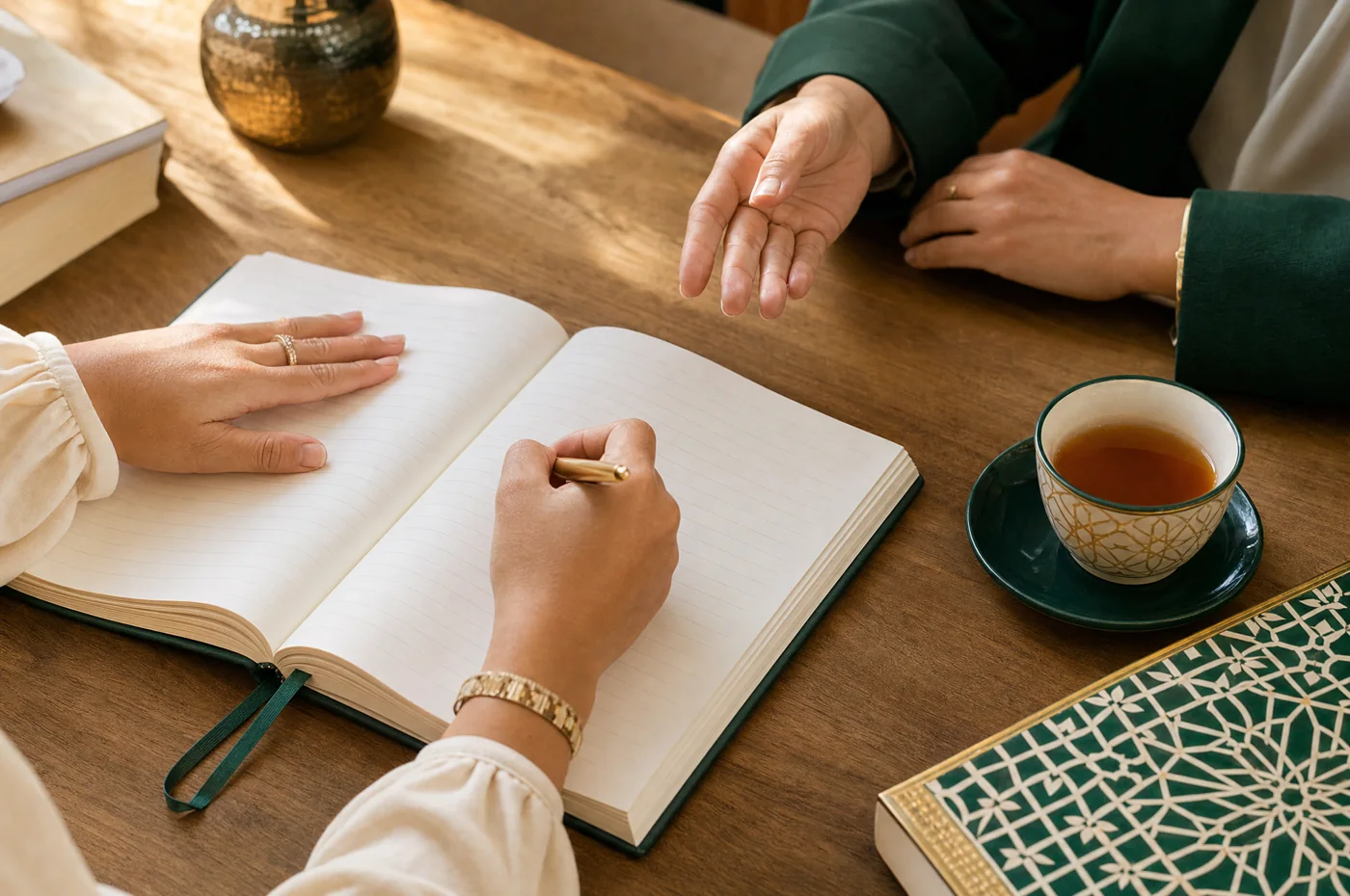 Illustration d’un carnet d’objectifs utilisé pendant un accompagnement de coaching